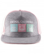 Animal Crossing Snapback Cap Pastel Squares
